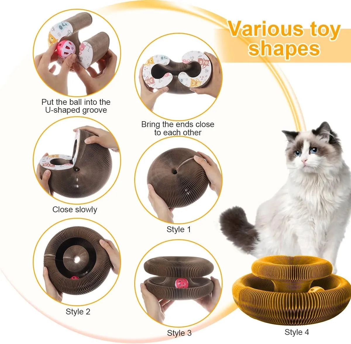 Round Corrugated Scratching Post