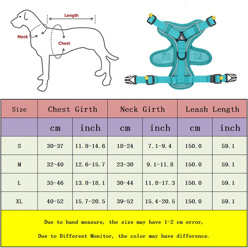 No Pull Dog Harness and Leash Set for Small Dogs